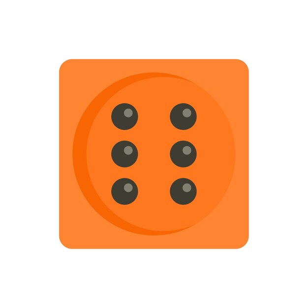 Dice icon flat illustration of dice vector icon for web design