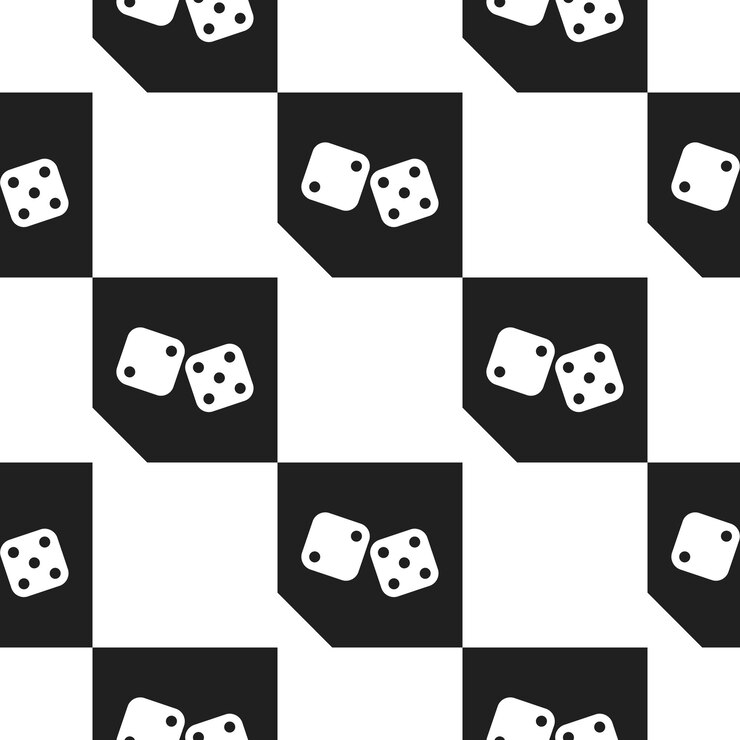 Vector dice icon illustration