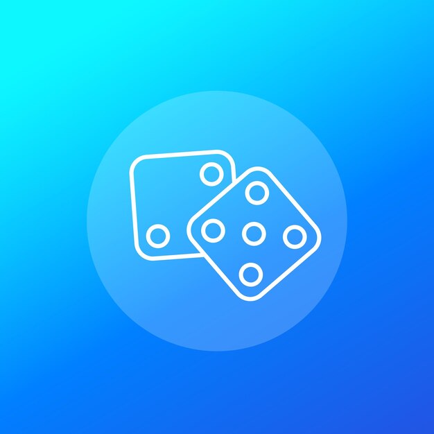 Вектор значка кісткової лінії на синьому' data-old-src='https://freepik.cdnpk.net/img/1px.png' data-src='https://img.freepik.com/premium-vector/dice-line-icon-on-blue_116137-4754.jpg?size=338&ext=jpg