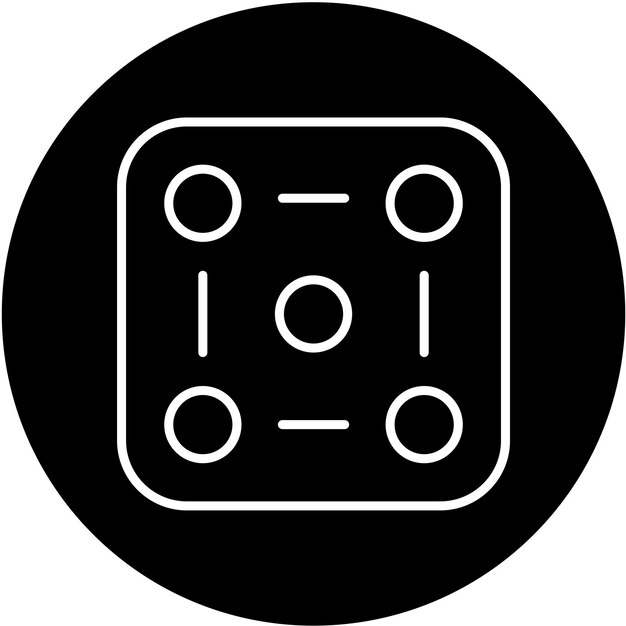 Vector dices icon style