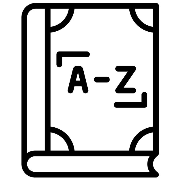 Векторная икона словаря иллюстрация литературного икона