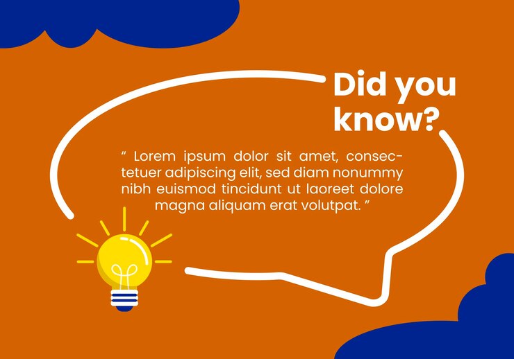 Did You Know Bubble Text