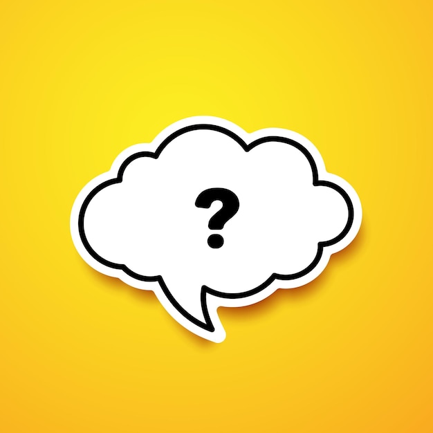 Vector did you know cloud speech bubble illustration