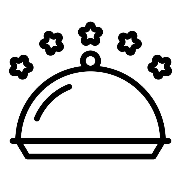 Vector dienblad restaurant pictogram overzicht vector werkmaaltijd diner lunch