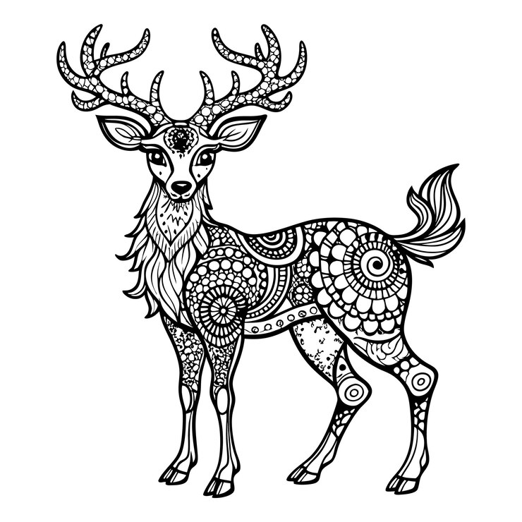 Vector dieren mandala ontwerp bloem dieren mandala ontwerp mandala ontwerp met dieren dieren kleurpagina