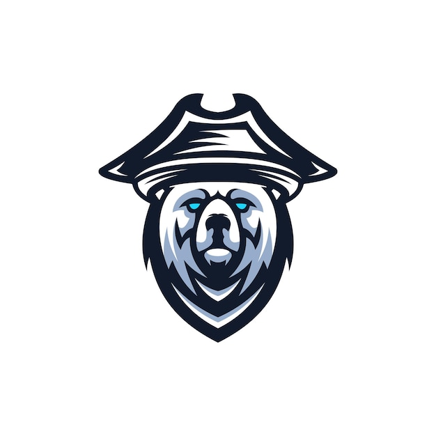 Dierenbeer Piraten Logo-ontwerp