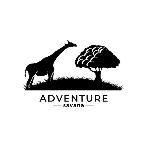 Vector dierenbescherming logo ontwerp wildlife safari logo ontwerp inspiratie