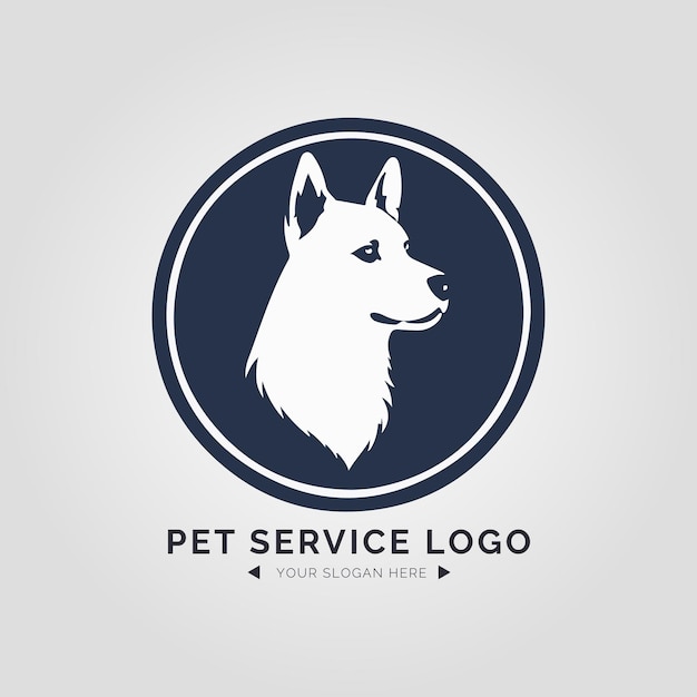 Dierenservice Logo Concept voor bedrijf en branding