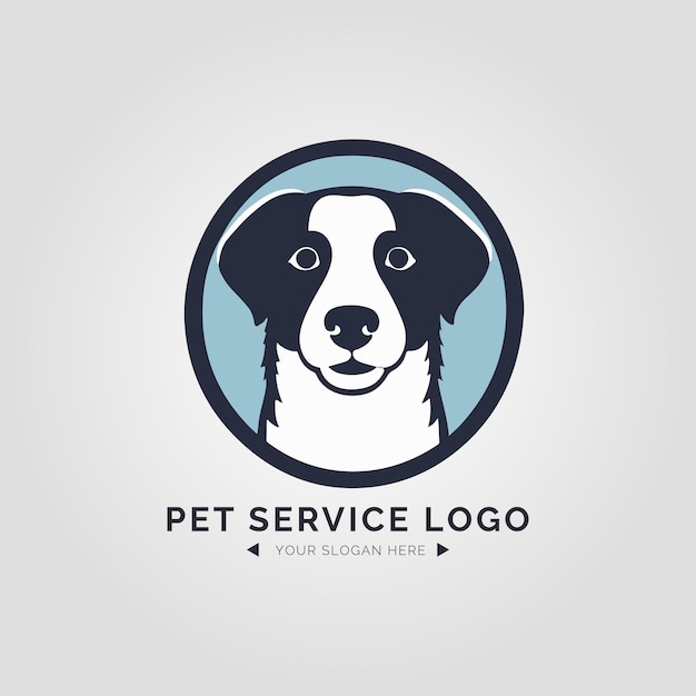 Dierenservice logo concept voor bedrijf en branding