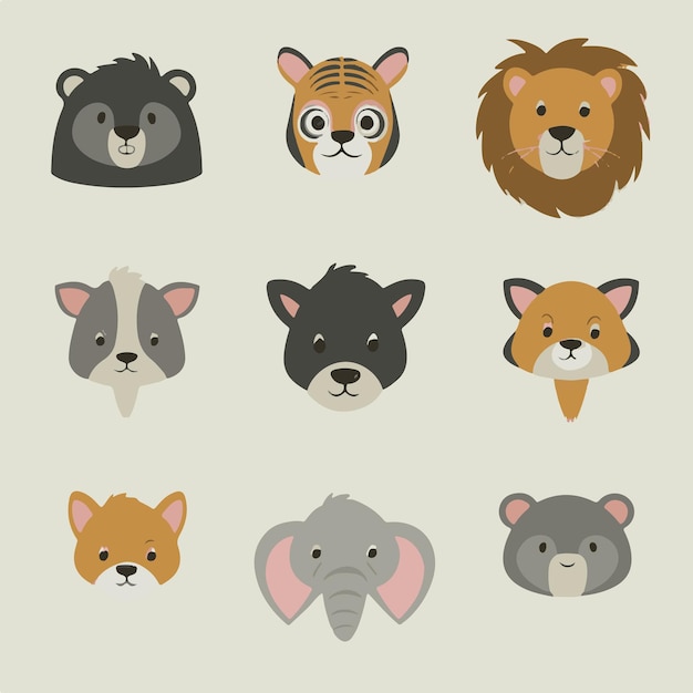 Dierenverzameling Vectorkunst