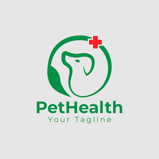 dierenverzorging en veterinaire kliniek en dierenziekenhuis logo pictogram sjabloon vector