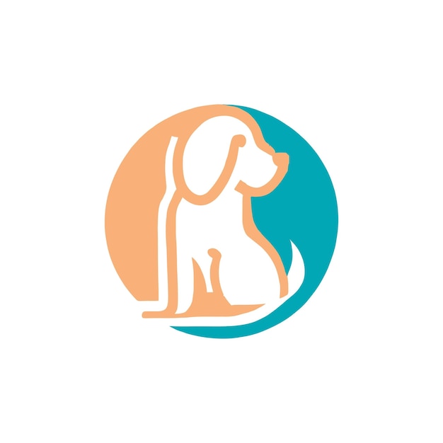 Vector dierenverzorging kleurrijk logo