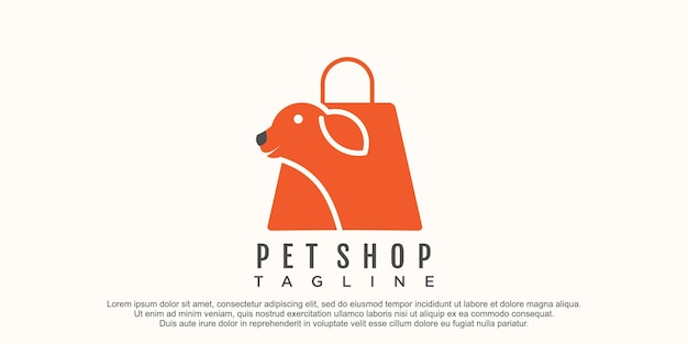 Dierenwinkel logo ontwerp pictogram illustratie