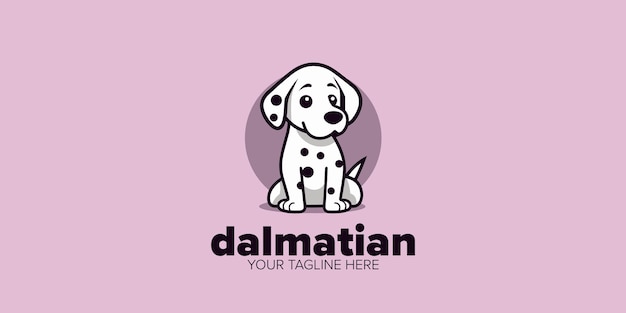 Dierenwinkel Power Dalmatian Logo Huisdierproducten Vectorontwerpen en hondenbranding wachten op u