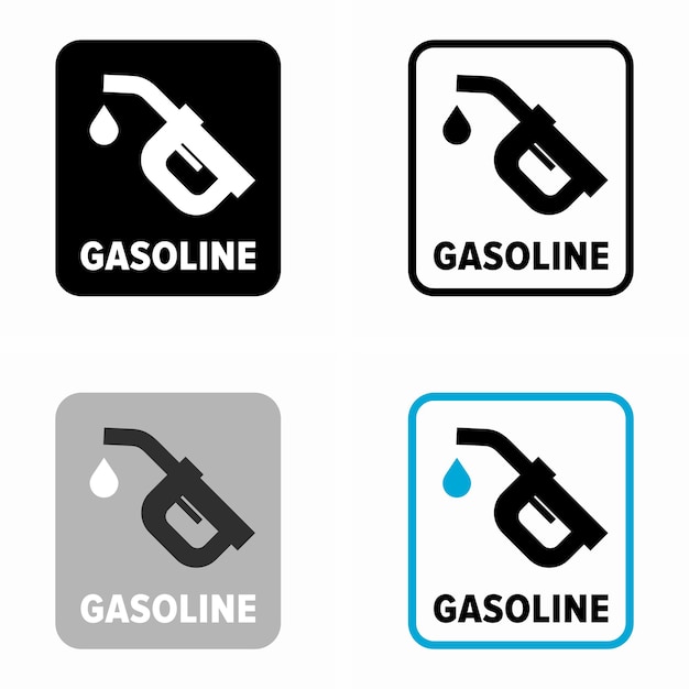 Vector diesel, gasoline fuel station icon