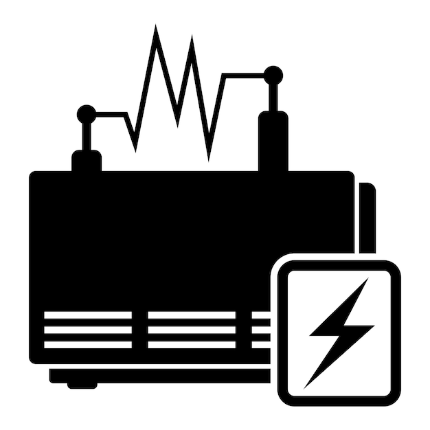 Diesel generator logo icon symbolillustration design template