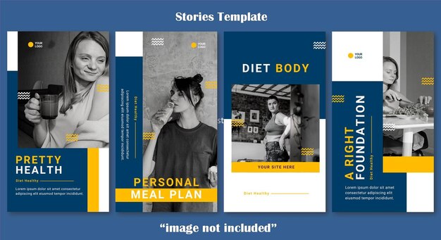 Diet And Beauty Social Media Post Stories Template