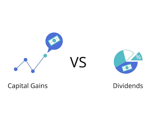 difference of capital gain compare with dividends of how you receive the profit return