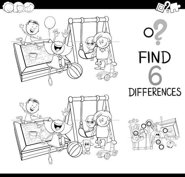 difference game coloring page