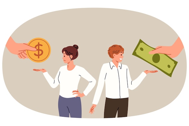 Difference in salary is caused by receiving different money for performing professional duties