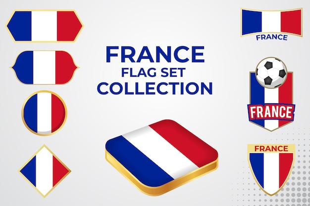 Для Франции установлены разные флаги с золотой каймой на спортивную тему