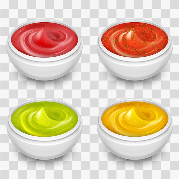 Different gourmet sauces