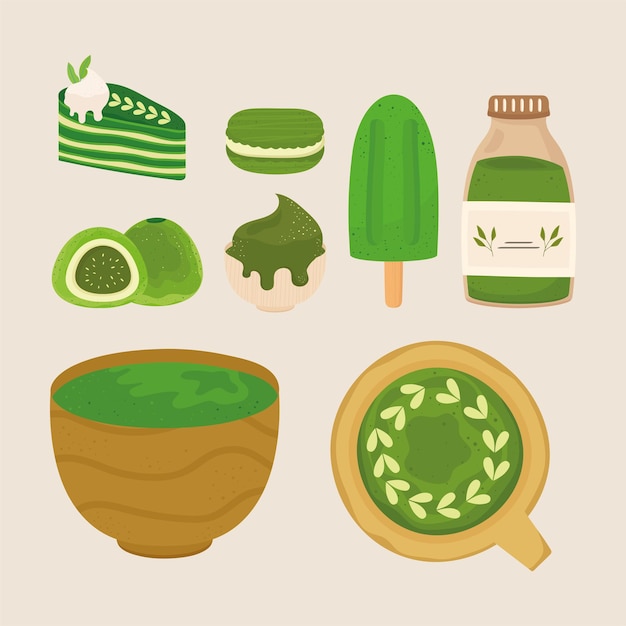 Different matcha preparation