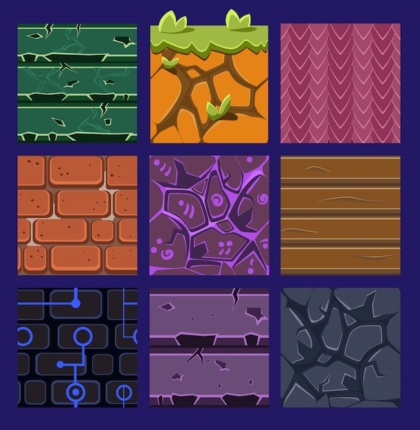 Different Materials and Textures for the Game