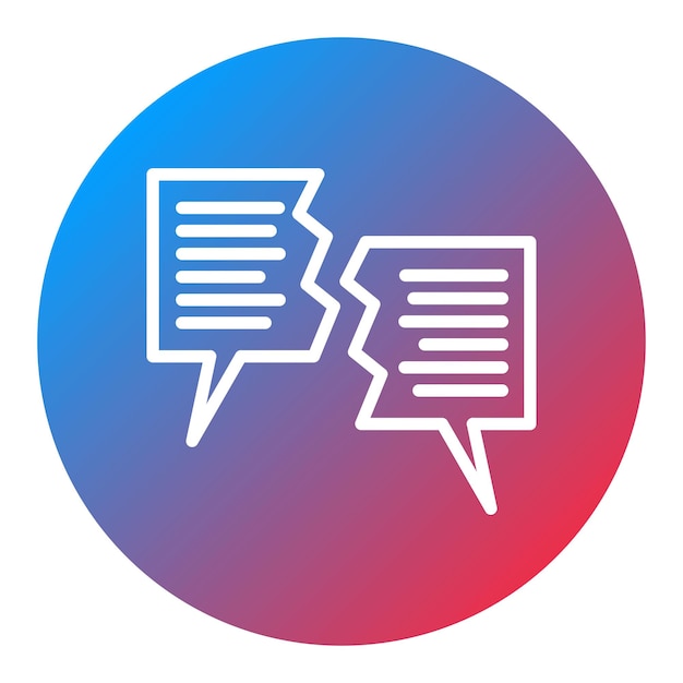 Different Opinions icon vector image Can be used for Generation Gap
