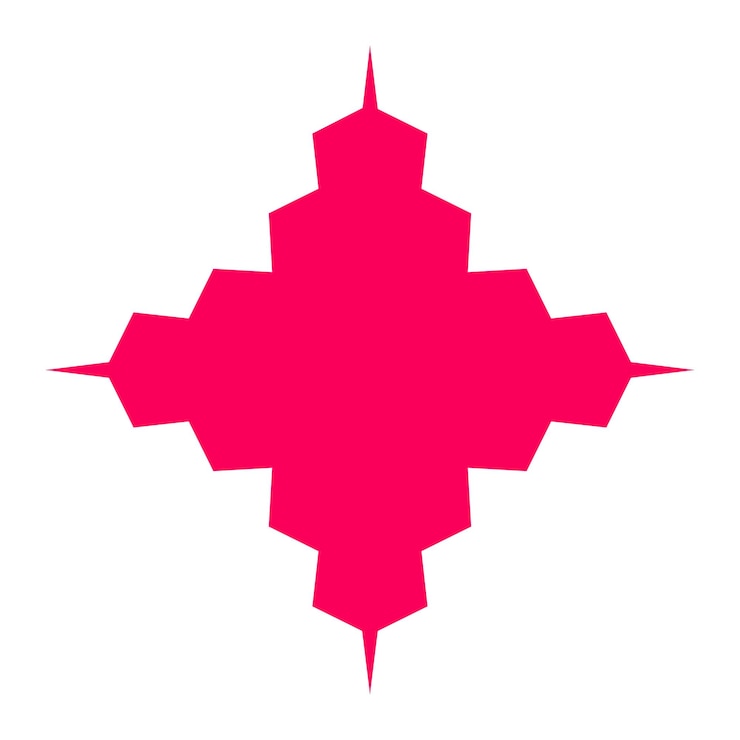 वेक्टर different pointed star