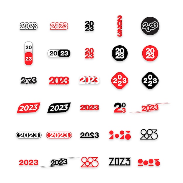 Vector different styles for 2023