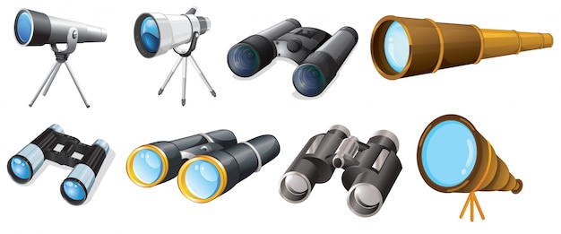 Vector different telescope designs