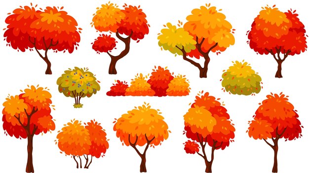 Vector different tree design