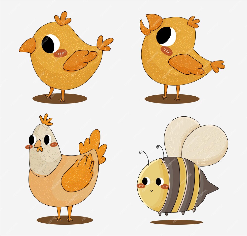 Premium Vector | Different types of animals in the farm vector