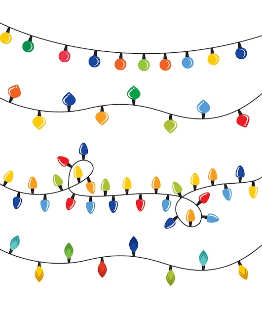 different types of colored lights