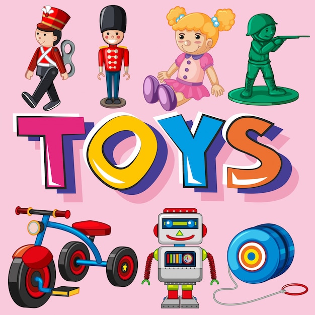 Different types of toys