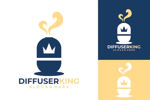 Diffuser king fragrance logoontwerp