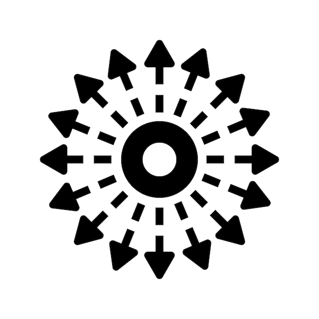 Diffusion dispersal icon