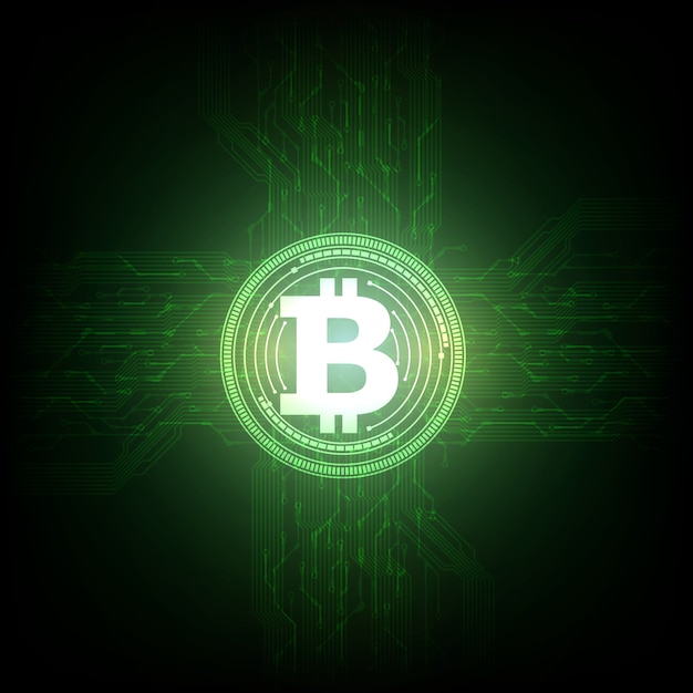 Digitaal bitcoin valutasymbool