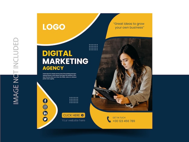 digitaal marketingbureau en corporate social media banner