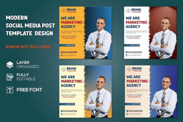 digitaal marketingbureau en zakelijke social media post