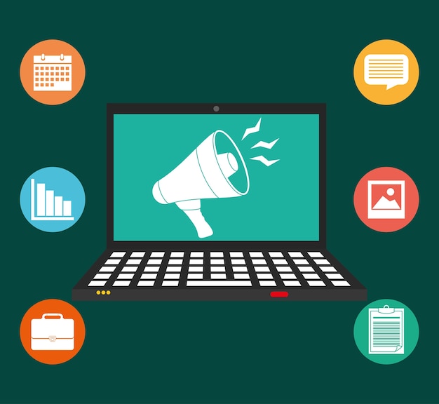 digital advertising and marketing icon 