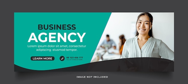 Vector digital agency social media cover banner template