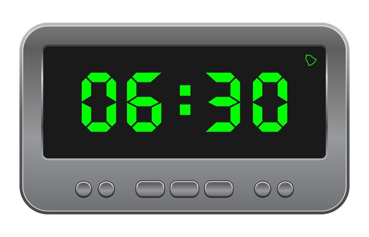 Vector digital alarm clock  icon