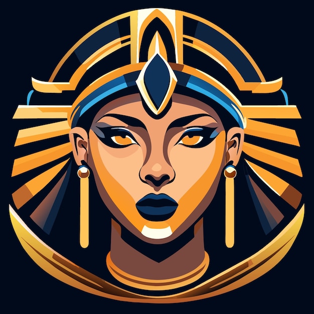 Vector digital art of the nile civilization