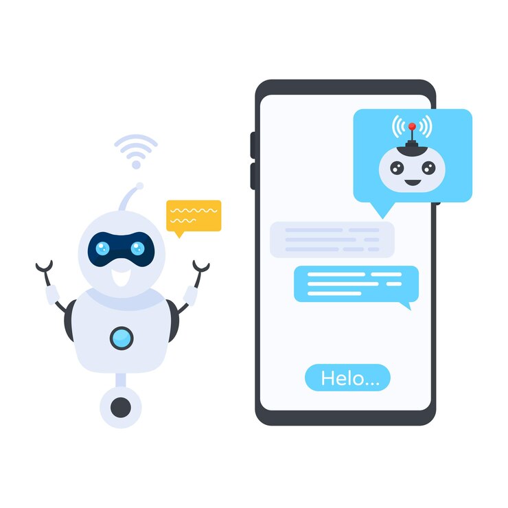 Vector digital assistant illustration flat editable vector