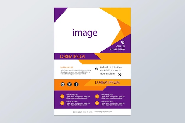 digital Background Business flyer Design Template