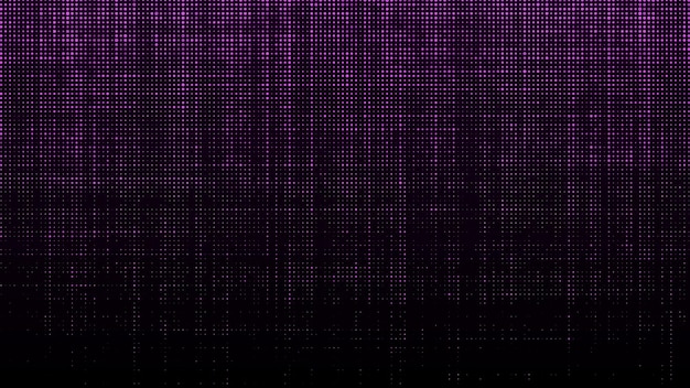 Digital background with noise effect Corrupted code Matrix failure falling particles Pink dots Big data visualization Vector illustration of a binary code