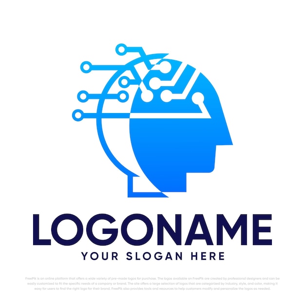 Digital Brain logo design