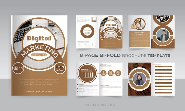 Digital business marketing 8 page brochure